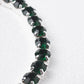 TENNIS NECKLACE DARK MOSS GREEN RL23-Sample R1