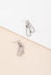 Georgie Paperclip Earrings in Silver