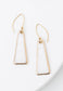 Pillar Mother of Pearl Earrings in Gold