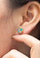 Oasis Turquoise and Gold Studs