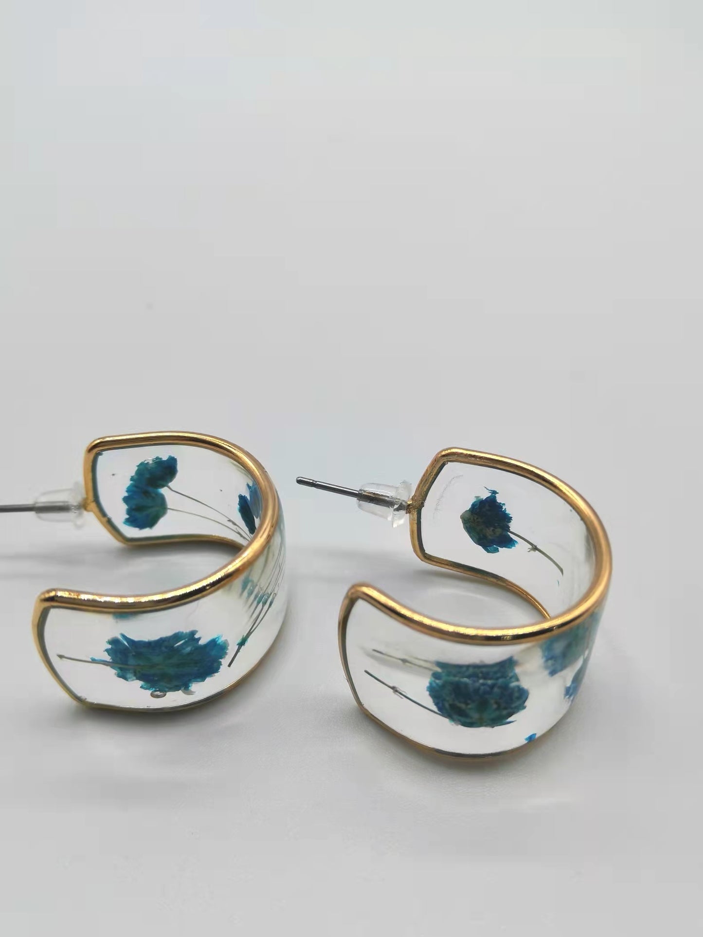 ERG-2613-1/Resin Flower Hoops