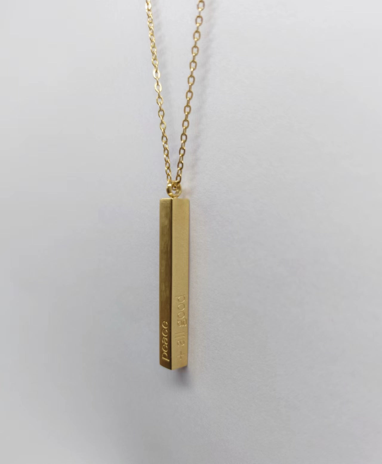 Peace + all good Necklace - FP