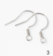 Ear Hooks Silver-No.3
