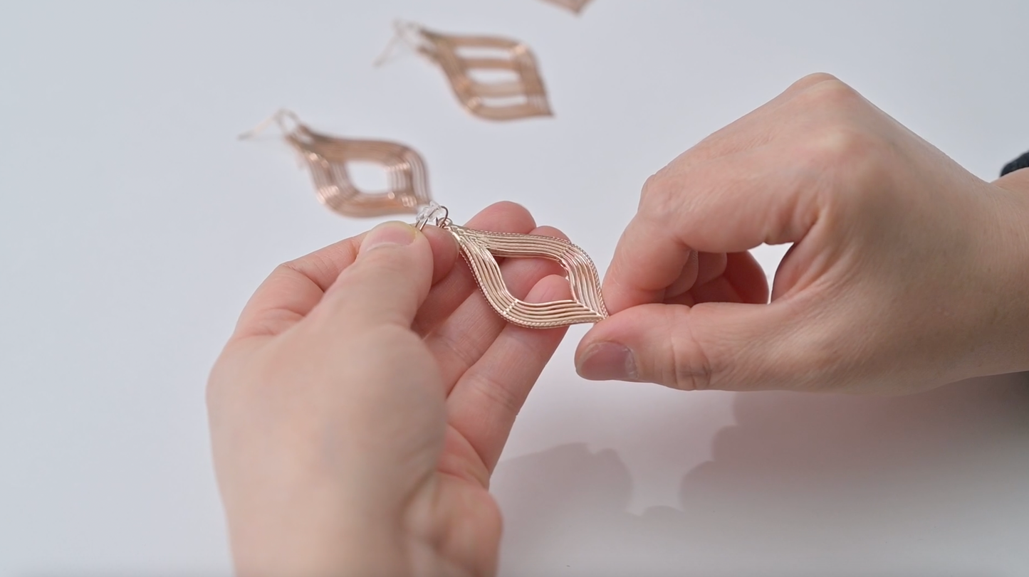 Lizzie Rose Gold earrings