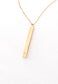 Give Justice Gold Bar Necklace
