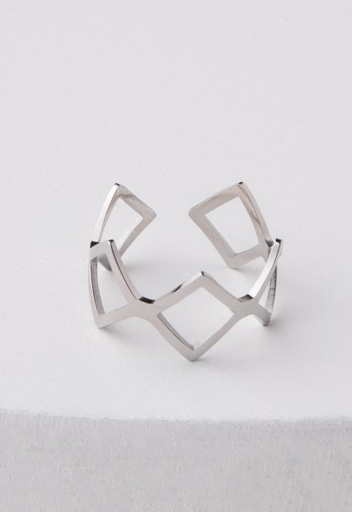 Jeanette Silver Crown Ring