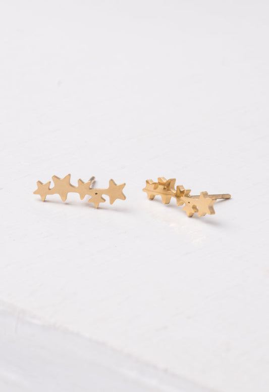 Beatrix Gold Star Crawler Earrings