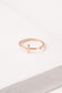 Magdalene Rose Gold Cross Ring