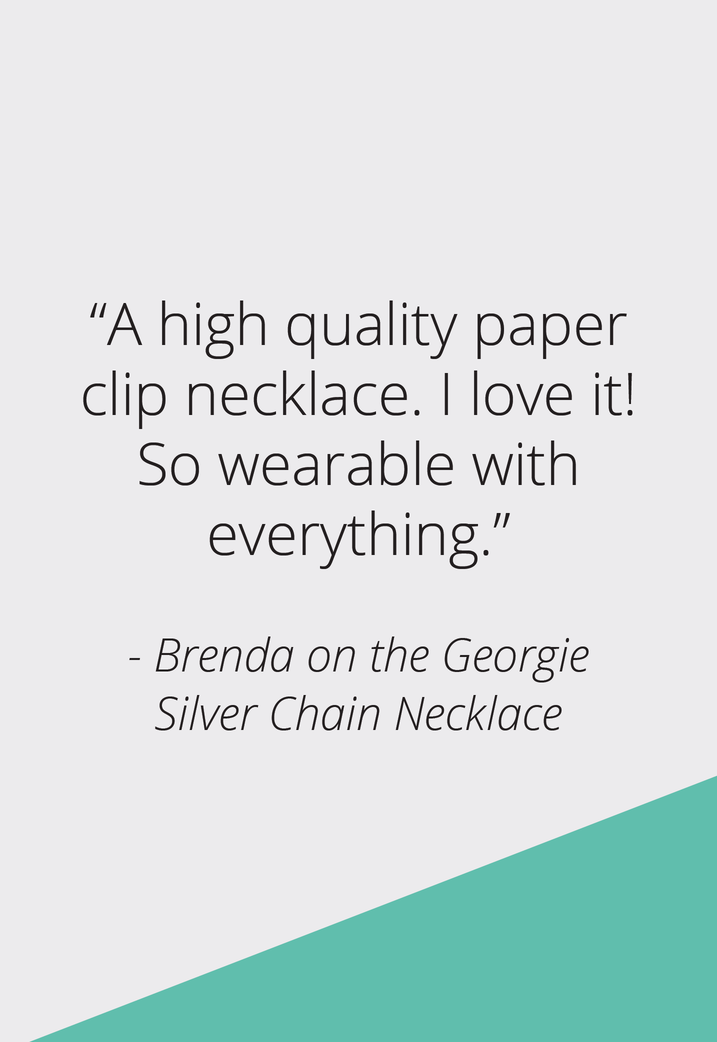 Georgie Silver Chain Necklace