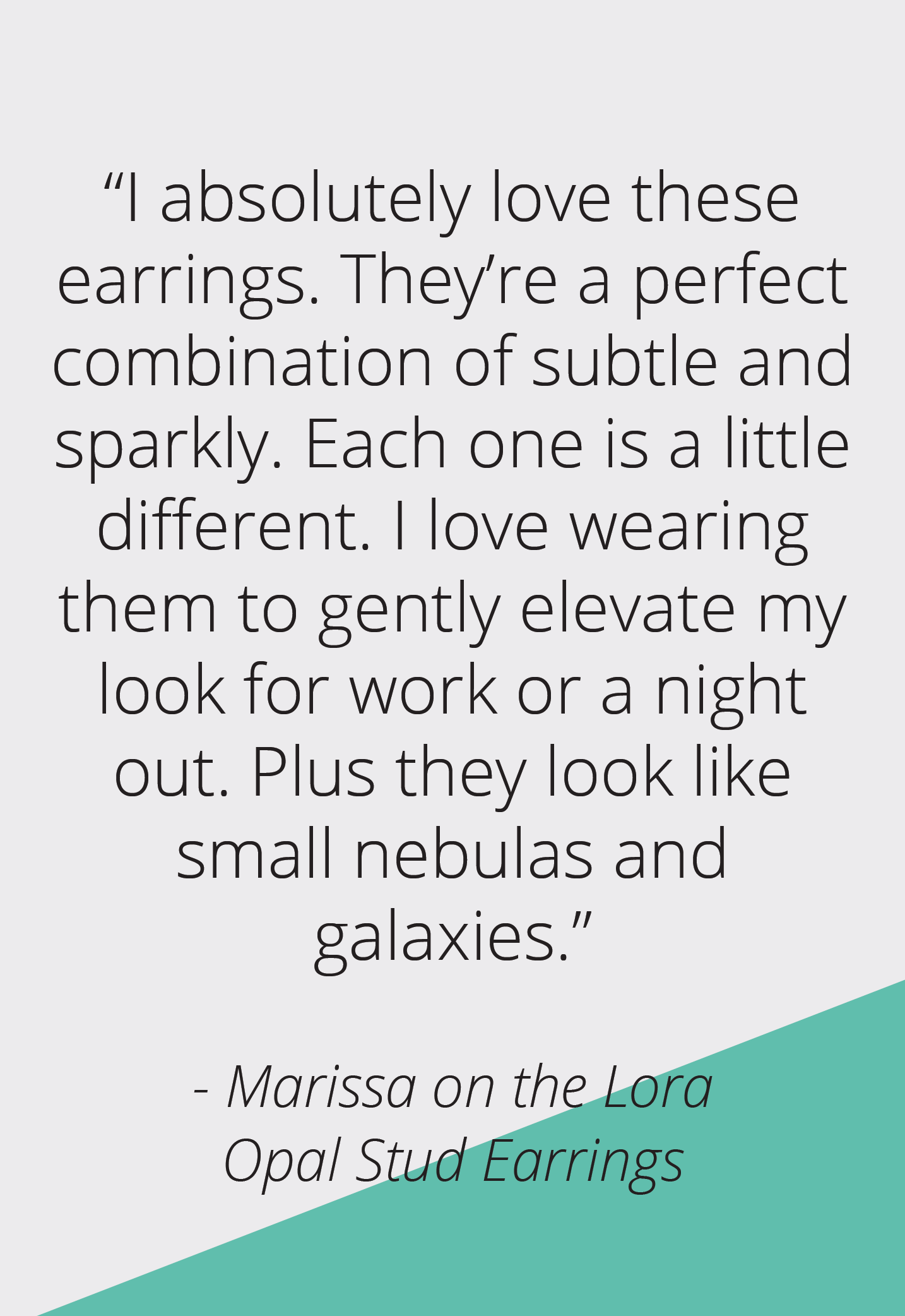 Lora Light Blue Stud Earrings
