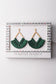 Bess Green Tassel Earrings