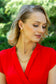 Caroline Mother of Pearl Stud & Fringe Earrings